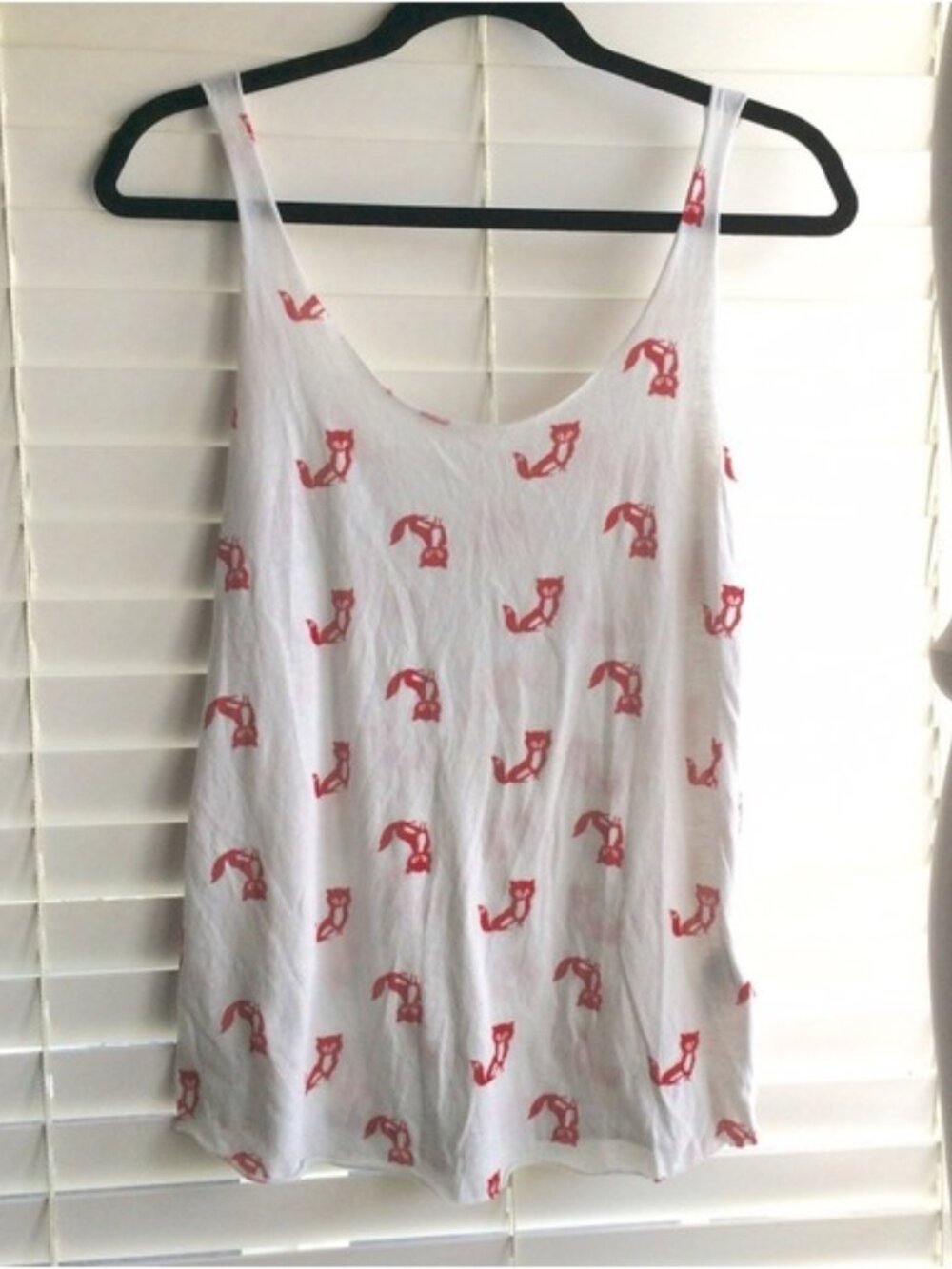 Fox Print Tank Top